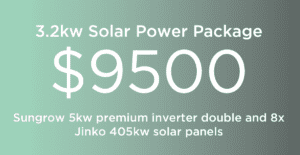 Solar power system package from $9500